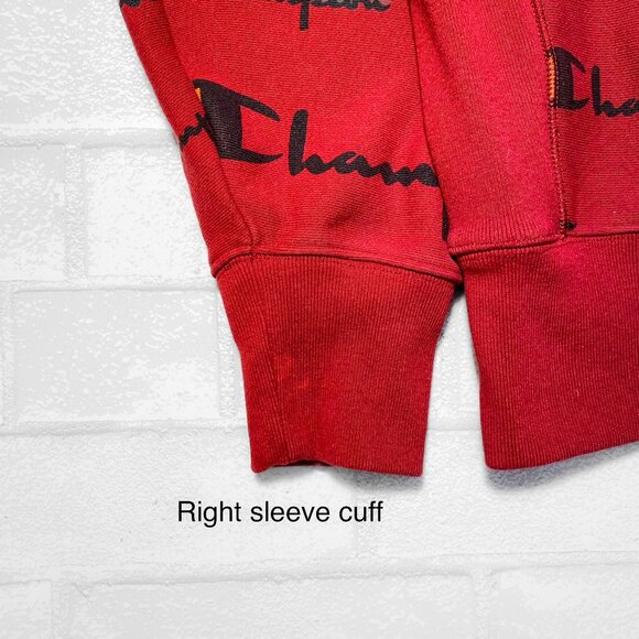 Champion All-Over Print Reverse Weave Crewneck Sweater - Picture 3 of 4